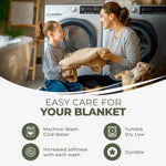 100% Cotton Thermal Blanket – Diamond Weave All-Season, Lightweight & Breathable