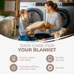 100% Cotton Thermal Blanket – Diamond Weave All-Season, Lightweight & Breathable