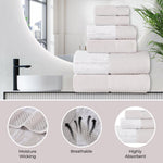 Lodie Cotton Jacquard Solid and Two-Toned Bath Sheet Set of 2