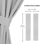Classic Modern Solid Room Darkening Blackout Curtain Panels, Set of 2