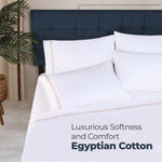 1000 Thread Count Egyptian Cotton Sheets, Embroidered & Deep Pocket Fit