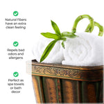 Superior Rayon from Bamboo Eco-Friendly Fluffy Solid 3-Piece Towel Set