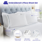 Harrison Cotton Greek Key Deep Pocket Sheet Set