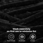 Superior Fleece Plush Medium Weight Fluffy Solid Decorative Blanket
