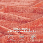 Superior Fleece Plush Medium Weight Fluffy Solid Decorative Blanket
