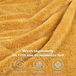 Superior Fleece Plush Medium Weight Fluffy Solid Decorative Blanket
