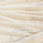Superior Fleece Plush Medium Weight Fluffy Solid Decorative Blanket