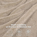 Superior Fleece Plush Medium Weight Fluffy Solid Decorative Blanket