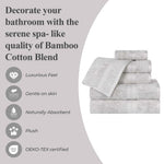 Superior Rayon from Bamboo Heavyweight Assorted 6 Piece Towel Set