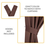 Classic Modern Solid Room Darkening Blackout Curtain Panels, Set of 2