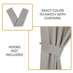 Classic Modern Solid Room Darkening Blackout Curtain Panels, Set of 2
