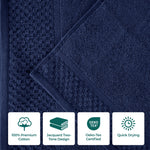 Lodi Cotton 9-Piece Bathroom Towel Set – Absorbent Mid-Weight Solids & Patterns