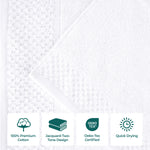Lodi Cotton 3-Piece Bathroom Towel Set – Absorbent Mid-Weight Solids & Patterns