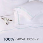 1000 Thread Count Egyptian Cotton Sheets, Embroidered & Deep Pocket Fit