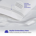 Brandon 100% Cotton Three-Line Deep Pocket Sheet Set