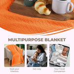 100% Cotton Thermal Blanket – Diamond Weave All-Season, Lightweight & Breathable
