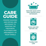Lodi Cotton 6-Piece Bathroom Towel Set – Absorbent Mid-Weight Solids & Patterns