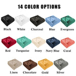 Superior Fleece Plush Medium Weight Fluffy Solid Decorative Blanket