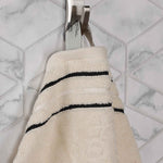 Superior Zero Twist Cotton Solid & Jacquard Floral Bath Towel Set of 4