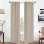 Solid Room Darkening Blackout Curtain Panels, Back Tabs, Set of 2