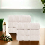 Superior Smart Dry Zero Twist Cotton Medium Weight Hand Towels, Set of 6