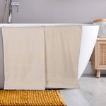 Chevron Zero Twist Solid Jacquard Cotton Bath Sheet Set of 2