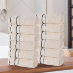 12-Piece Egyptian Giza Cotton Plush Towel Set