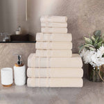 Superior Hays Cotton Medium Weight 9 Piece Assorted Bathroom Towel Set