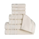 Superior Hays Cotton Medium Weight 8 Piece Assorted Bathroom Towel Set