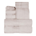 8-Piece Cotton Towel Set Plush Terry Towels Atlas