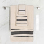 Superior Sadie Zero Twist Cotton Absorbent Solid 3 Piece Towel Set
