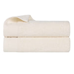 Superior Honeycomb Textured Border Cotton Luxury Bath Sheets, Set of 2