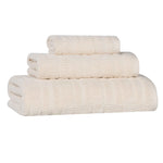 Mika Smart Twist Viscose Cotton Blend Textured Ribbed 3 Piece Set