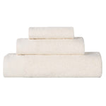 Superior Honeycomb Textured Border Luxury Cotton 3 Piece Towel Set