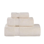 3 Piece Zero Twist Cotton Towels Soft Absorbent