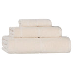 Superior Mile Smart Twist Viscose Cotton Blend Solid 3 Piece Towel Set