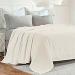 Superior Milan Cotton Textured Striped Lightweight Woven Blanket