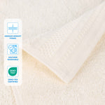 Cotton Waffle Border Hand Towel Set 6-Piece - Honeycomb