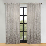 Leaves Room Darkening Back Tabs Blackout Curtain Panels, Set of 2