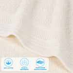 Superior Honeycomb Textured Border Cotton Luxury Bath Sheets, Set of 2