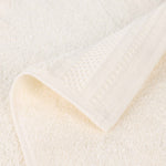 Honeycomb Textured Border Cotton Luxury Bath Towels, Set of 4
