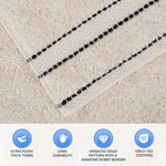 12-Piece Plush Face Towels Ultra Soft Egyptian Giza Cotton Niles