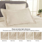 Lightweight Cotton Bedspread Sets 3-Piece Geometric Fret Jacquard Matelassé