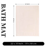 Superior Leo Cotton Modern Absorbent Heavy Washable Bath Mat Set of 2