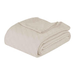 Superior Milan Cotton Textured Striped Lightweight Woven Blanket