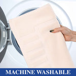 Superior Leo Cotton Modern Absorbent Heavy Washable Bath Mat Set of 2