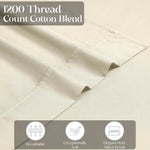 1200 Thread Count Cotton Rich Bed Sheet Set