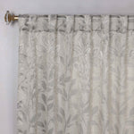 Leaves Room Darkening Back Tabs Blackout Curtain Panels, Set of 2