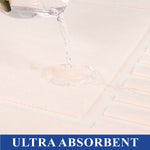 Superior Leo Cotton Modern Absorbent Heavy Washable Bath Mat Set of 2