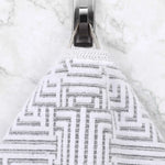 Jasper Cotton Geometric Jacquard Plush Bath Towel Set 2-Piece